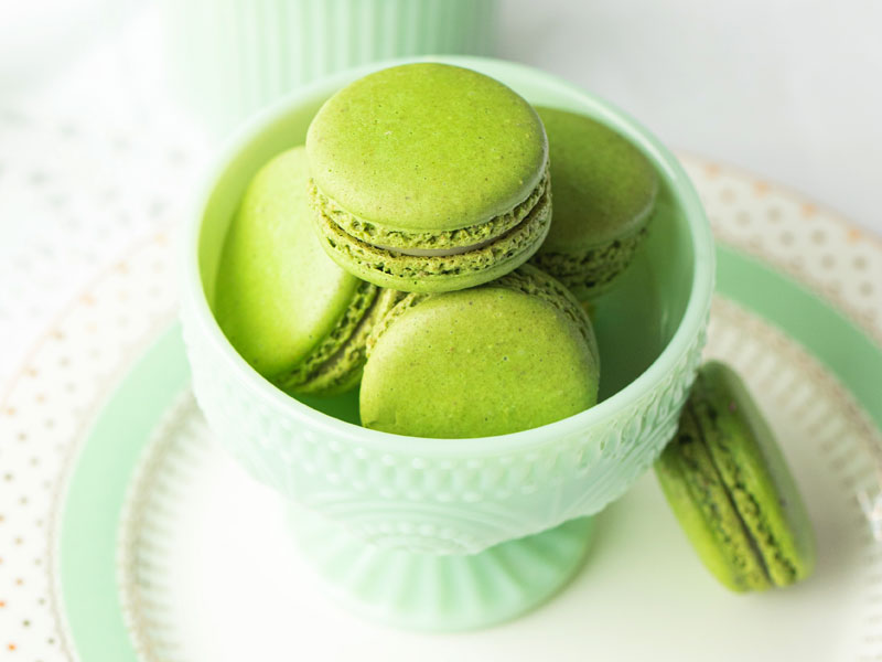 Macarons Lima-Limón